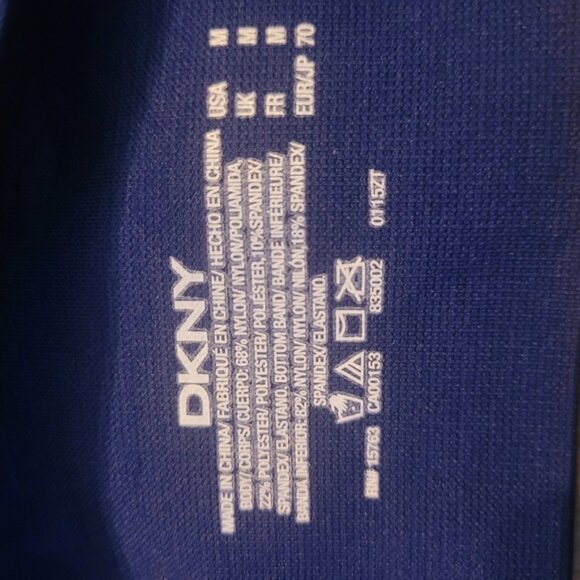 DKNY Blue Striped Sports Bra M - Picture 3 of 5